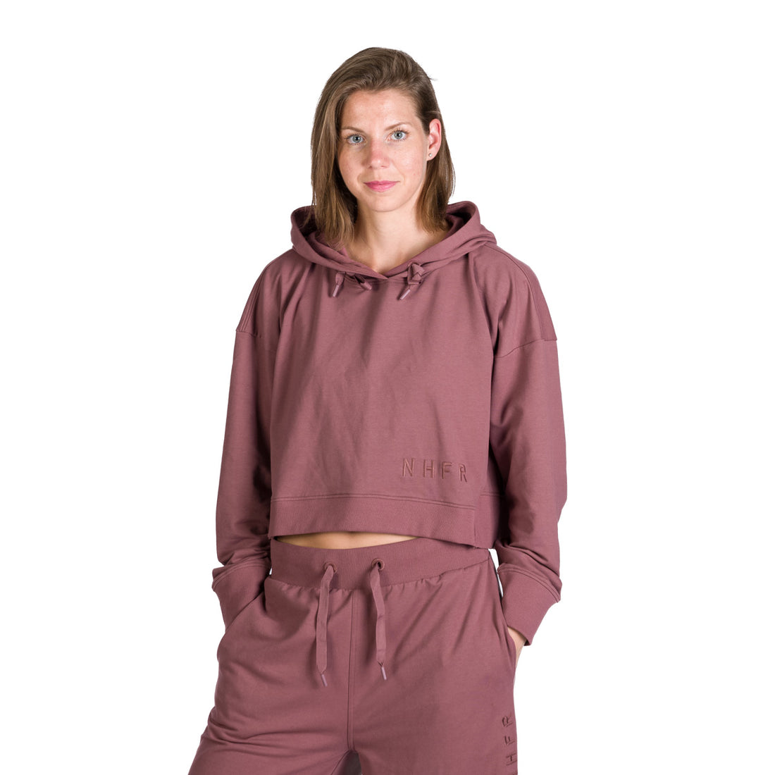 Women's shortened urban oversize sweatshirt with hood PATTI