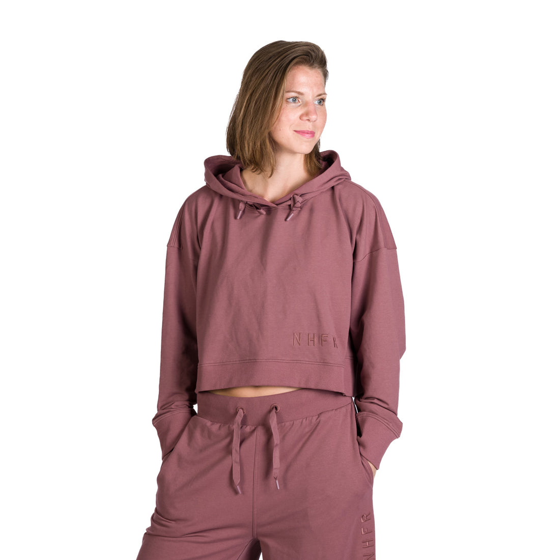 Women's shortened urban oversize sweatshirt with hood PATTI