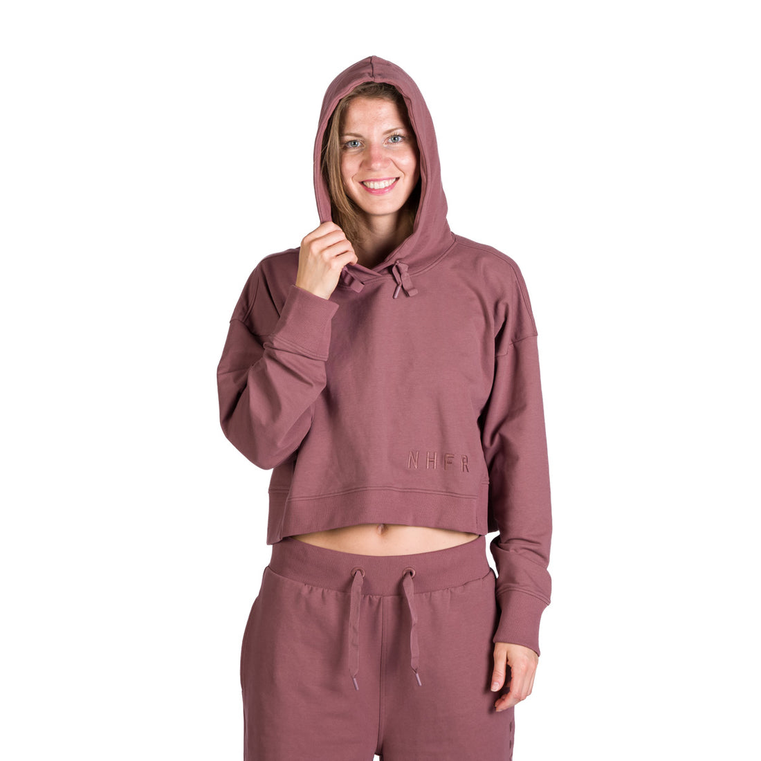 Women's shortened urban oversize sweatshirt with hood PATTI
