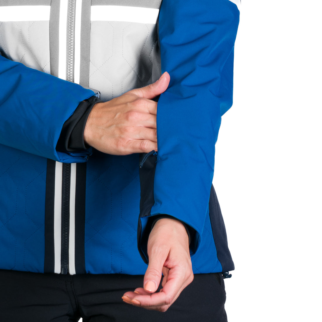 Women's ski jacket insulated with membrane SKYLA 
