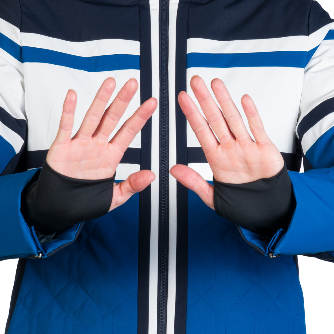Women's ski jacket insulated with membrane SKYLA 