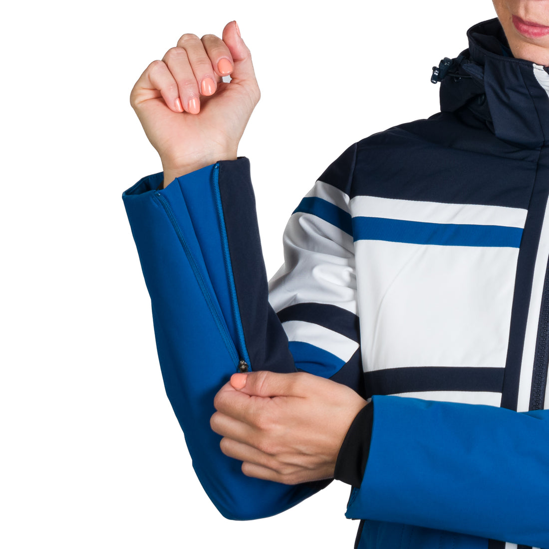 Women's ski jacket insulated with membrane SKYLA 