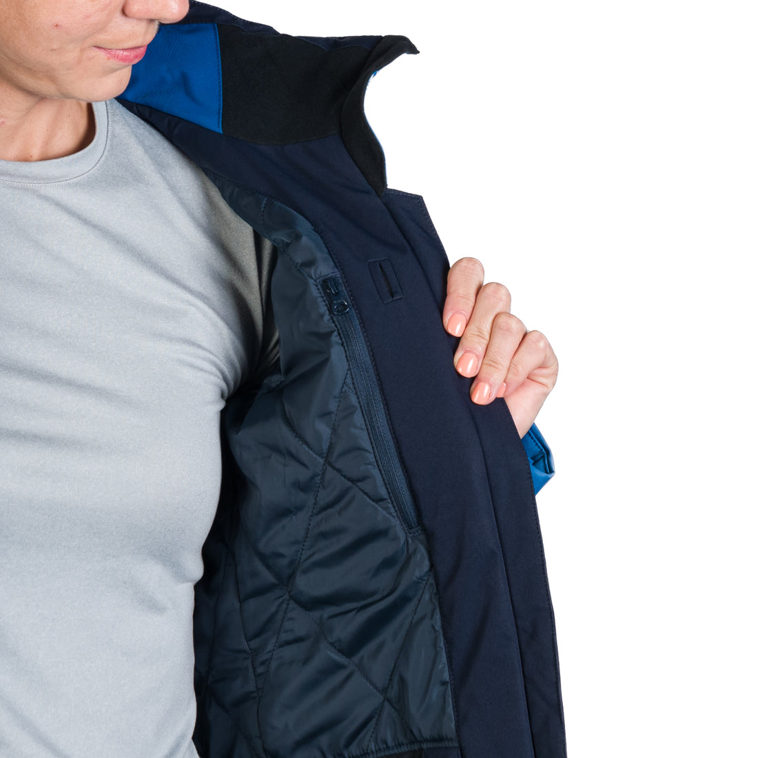 Women's ski jacket insulated with membrane SKYLA 