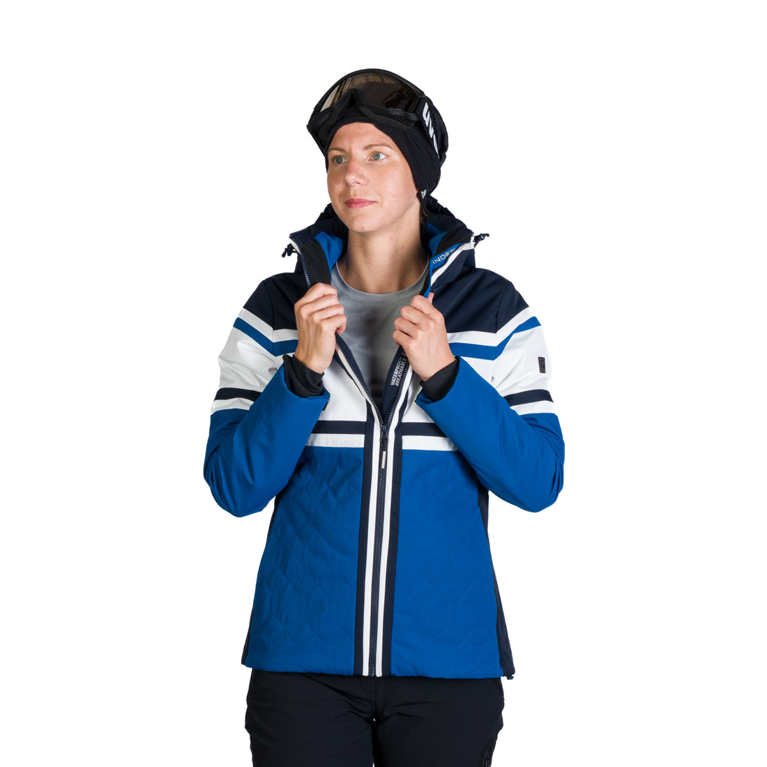 Women's ski jacket insulated with membrane SKYLA 