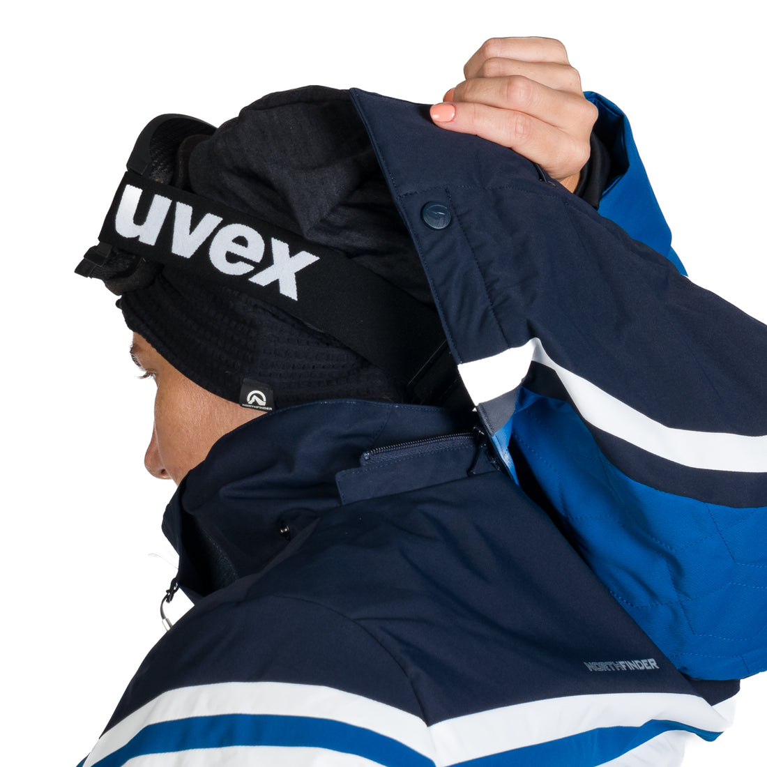 Women's ski jacket insulated with membrane SKYLA 
