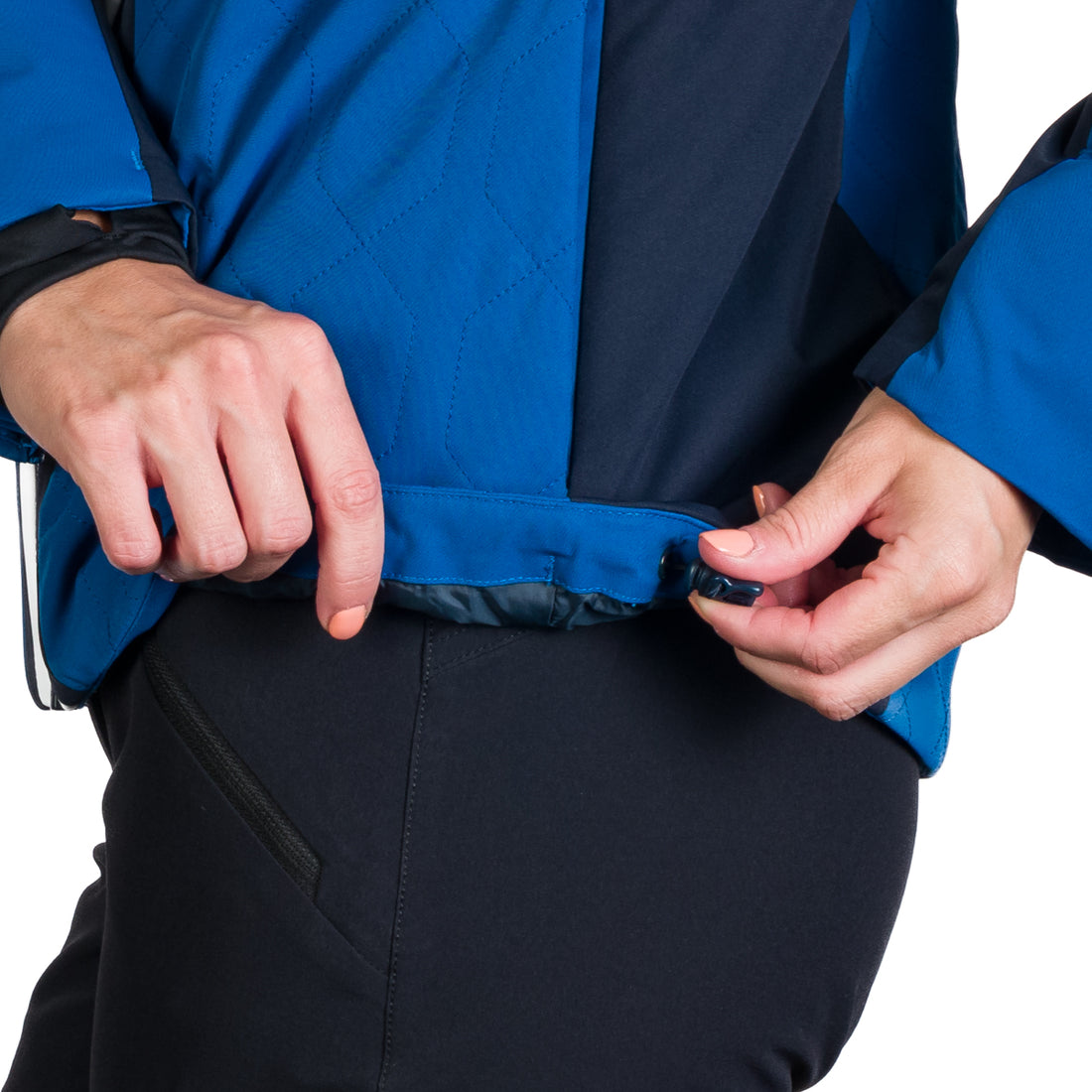 Women's ski jacket insulated with membrane SKYLA 