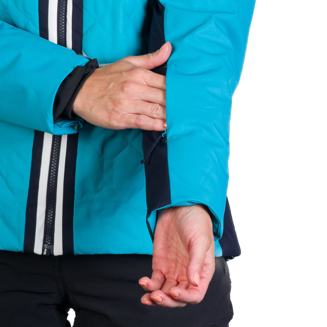 Women's ski jacket insulated with membrane SKYLA 