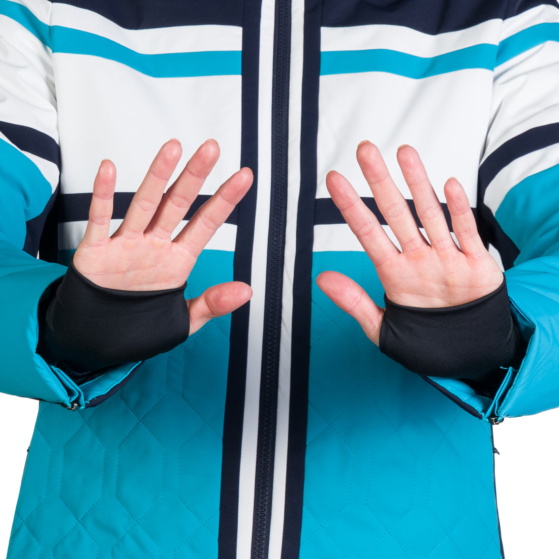 Women's ski jacket insulated with membrane SKYLA 