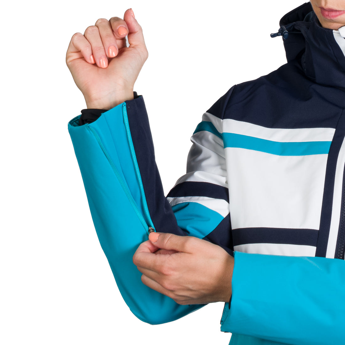 Women's ski jacket insulated with membrane SKYLA 