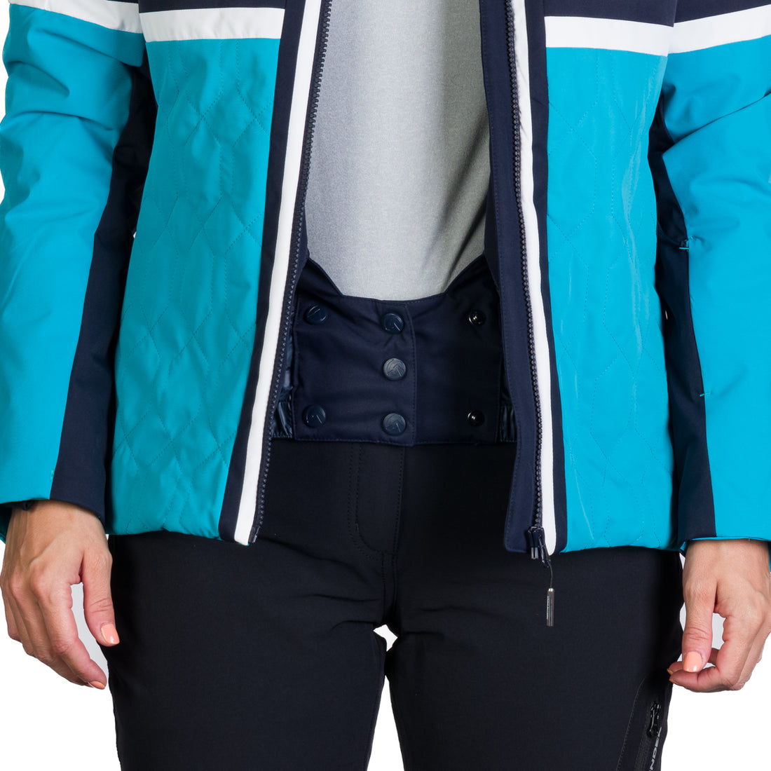 Women's ski jacket insulated with membrane SKYLA 
