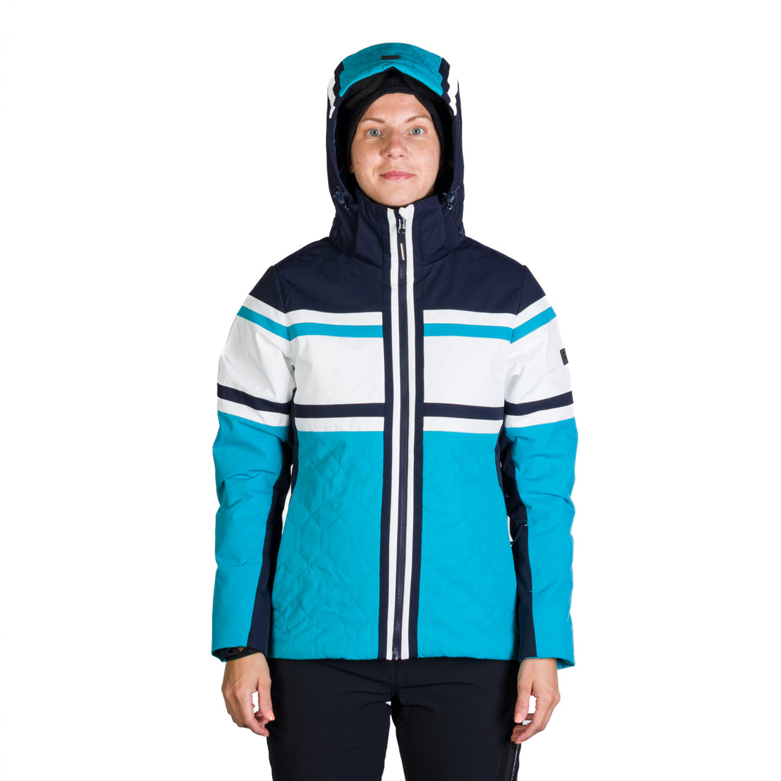 Women's ski jacket insulated with membrane SKYLA 