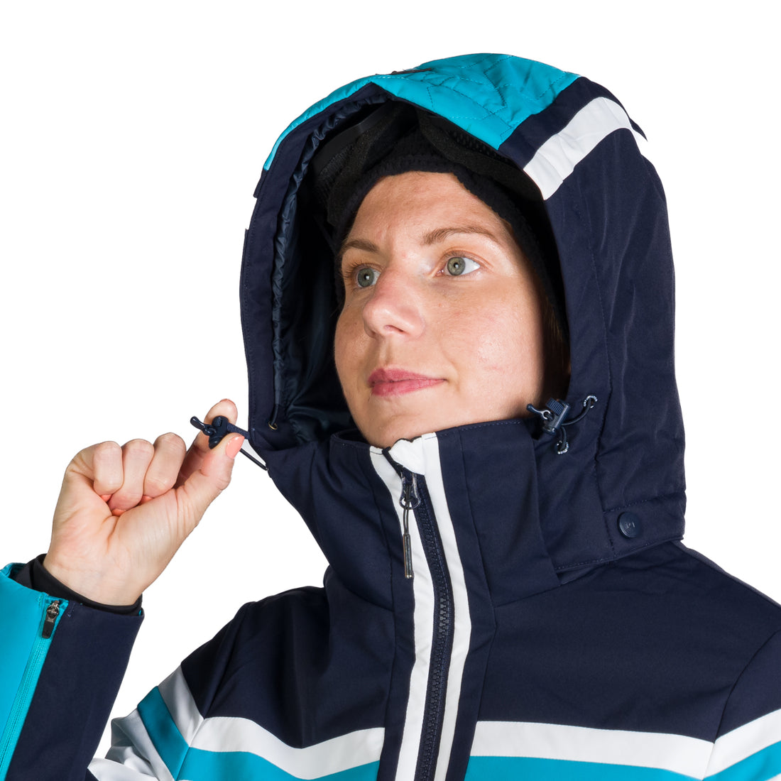 Women's ski jacket insulated with membrane SKYLA 