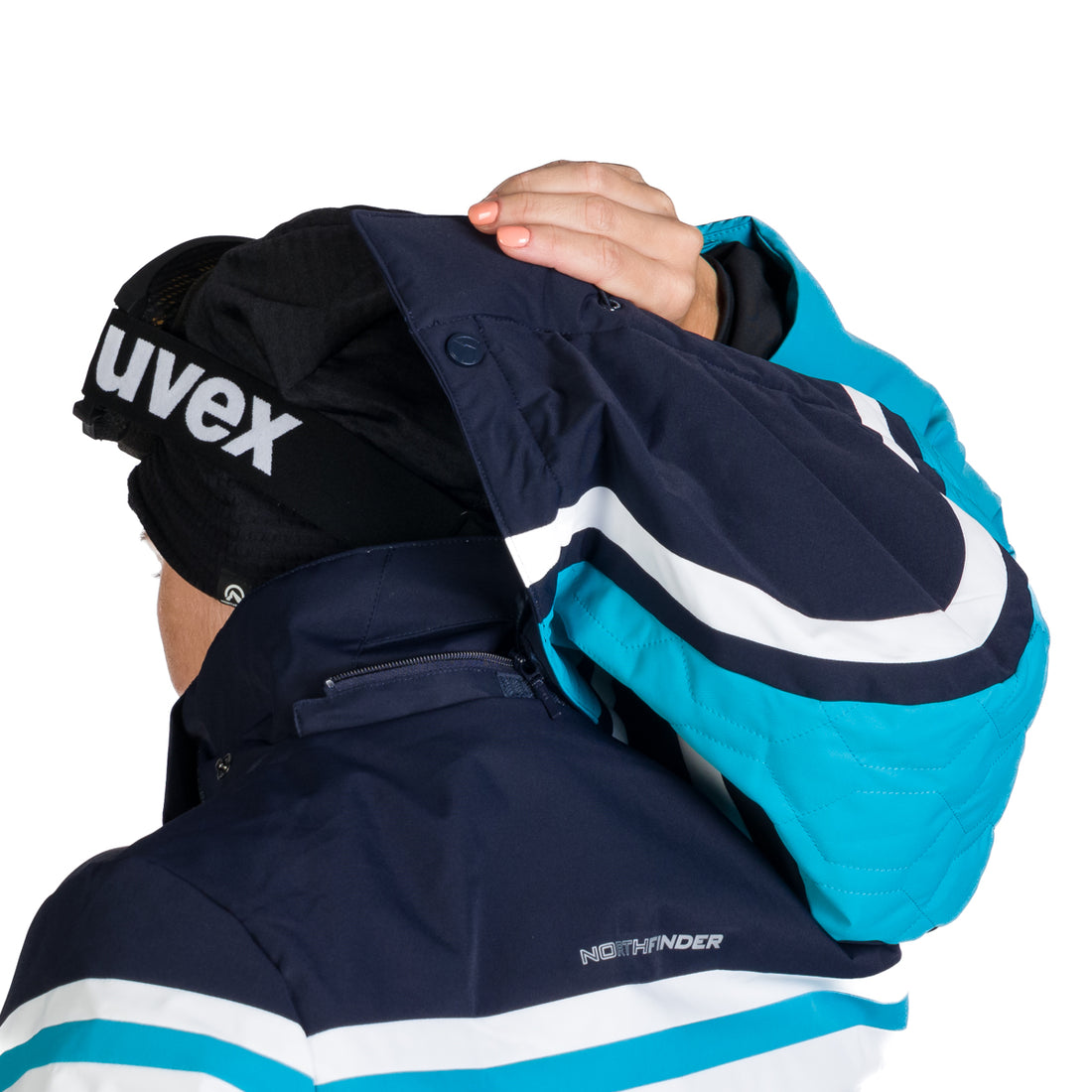 Women's ski jacket insulated with membrane SKYLA 