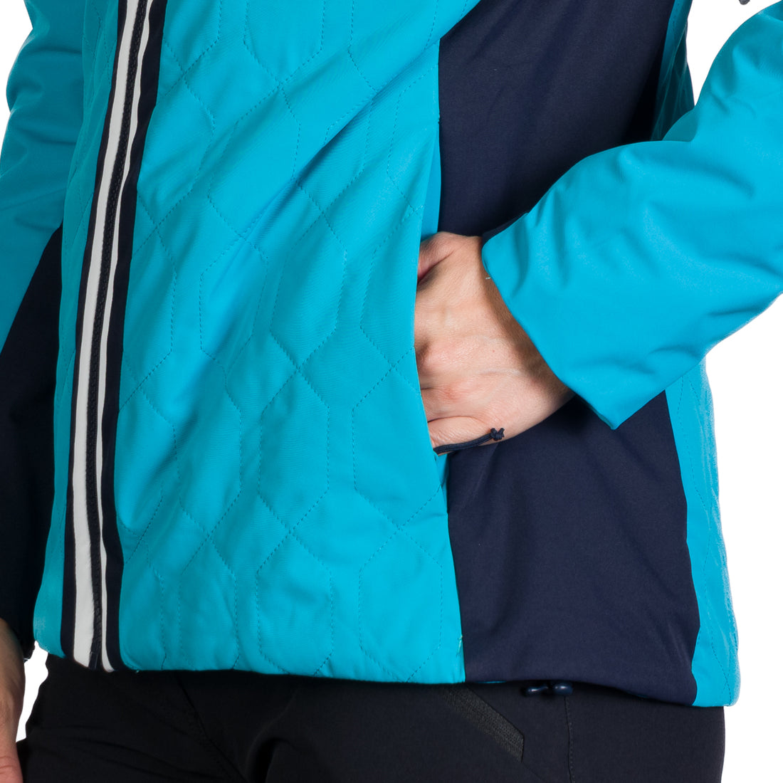Women's ski jacket insulated with membrane SKYLA 