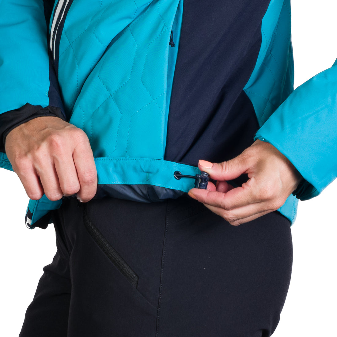 Women's ski jacket insulated with membrane SKYLA 