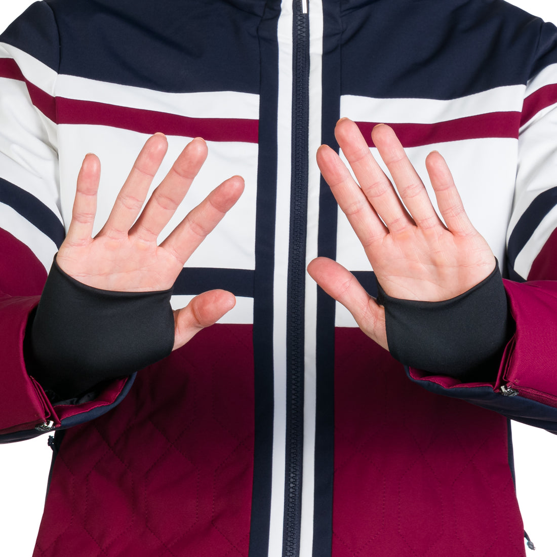 Women's ski jacket insulated with membrane SKYLA 