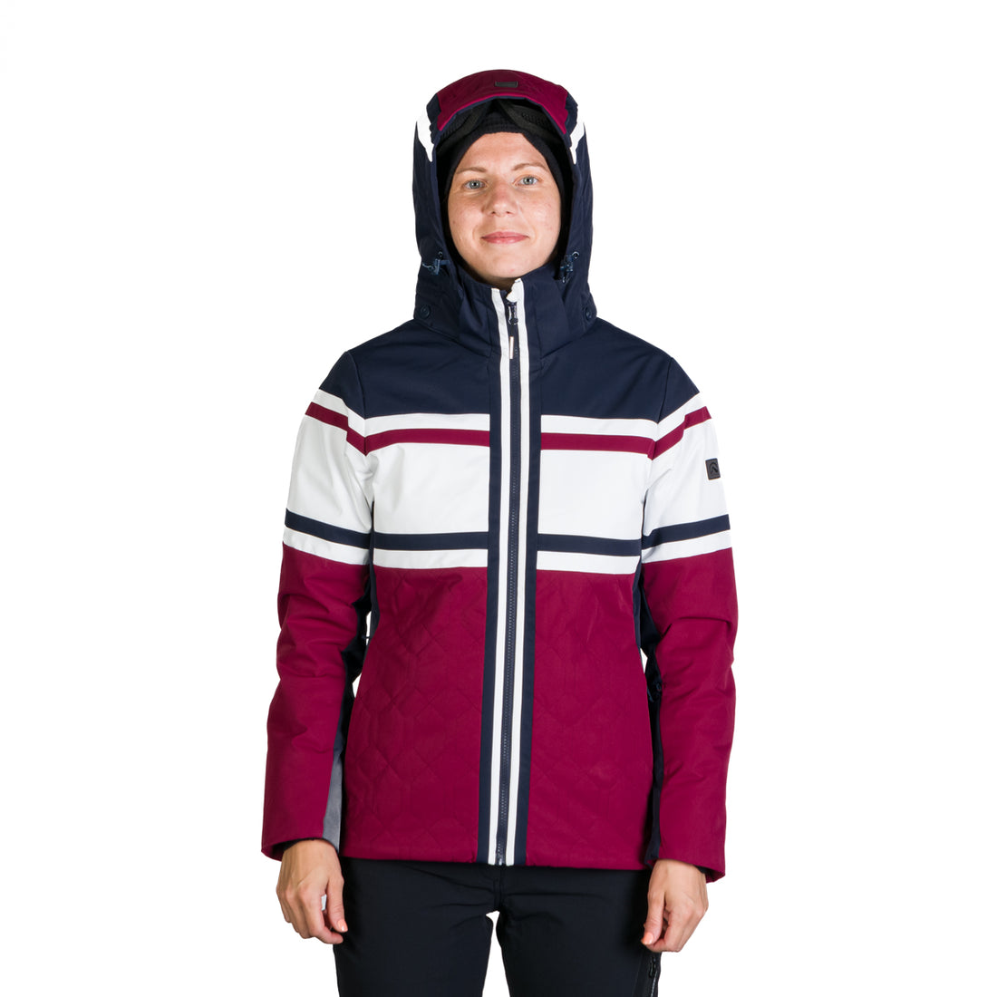 Women's ski jacket insulated with membrane SKYLA 