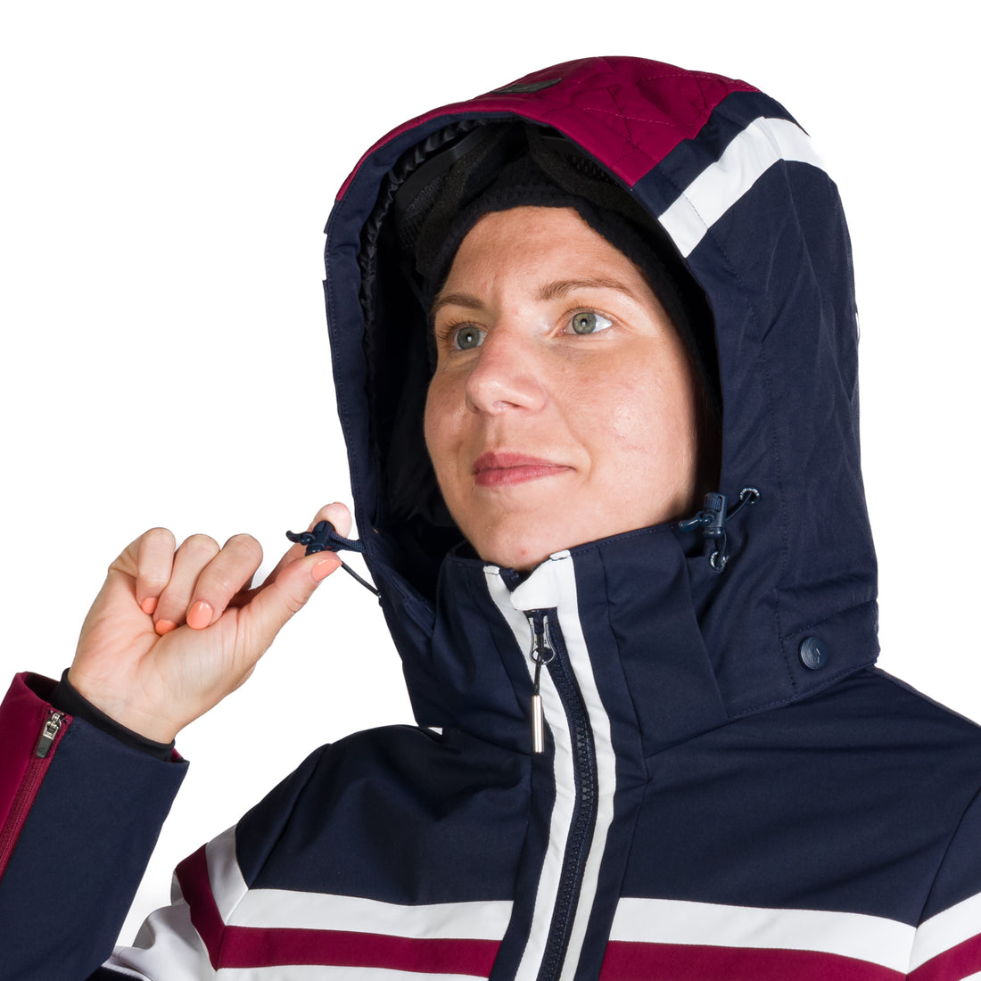 Women's ski jacket insulated with membrane SKYLA 