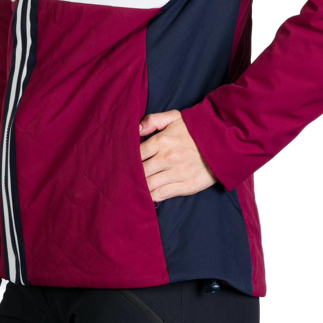 Women's ski jacket insulated with membrane SKYLA 
