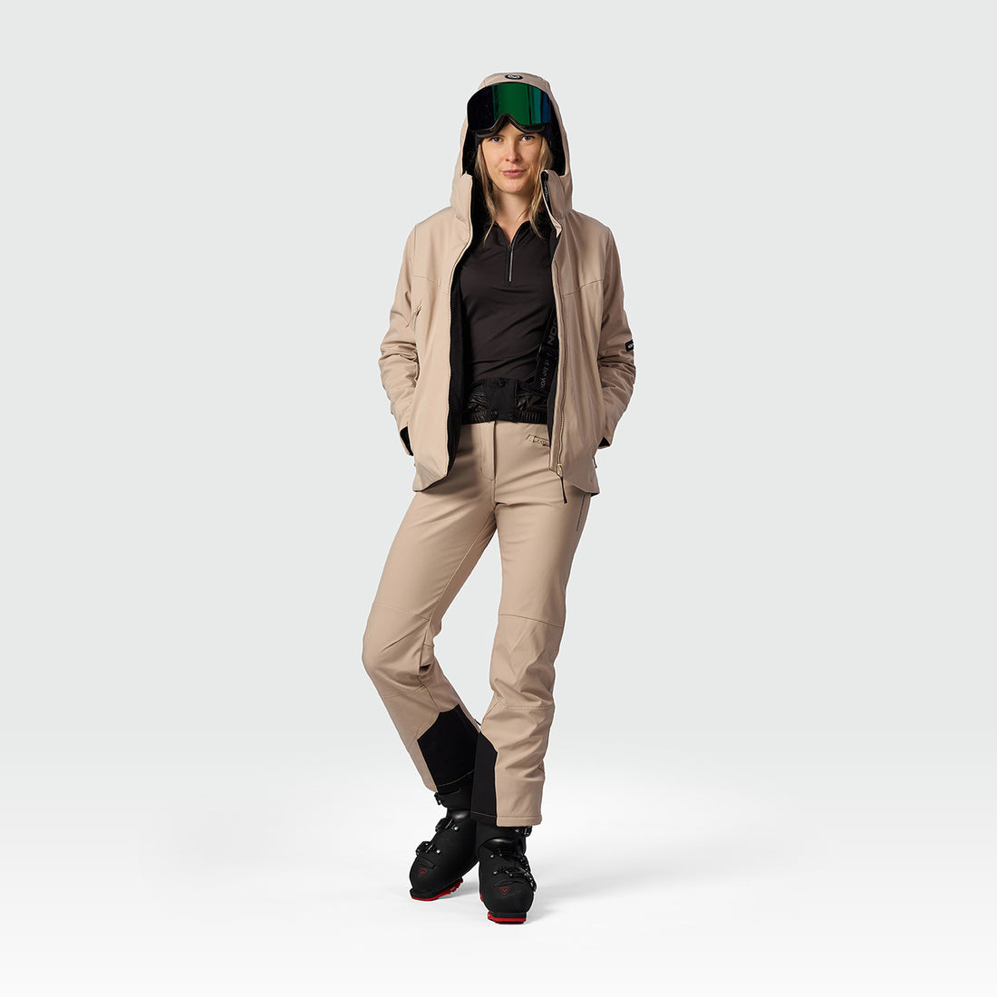 women's ski technical softshell jacket