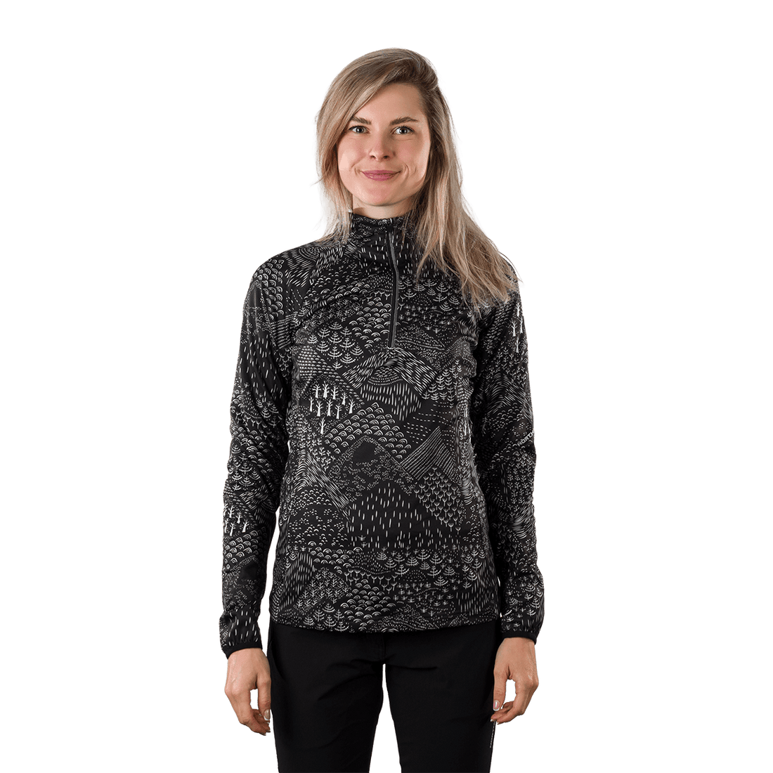 Women's technical ski active sweater JASLYN