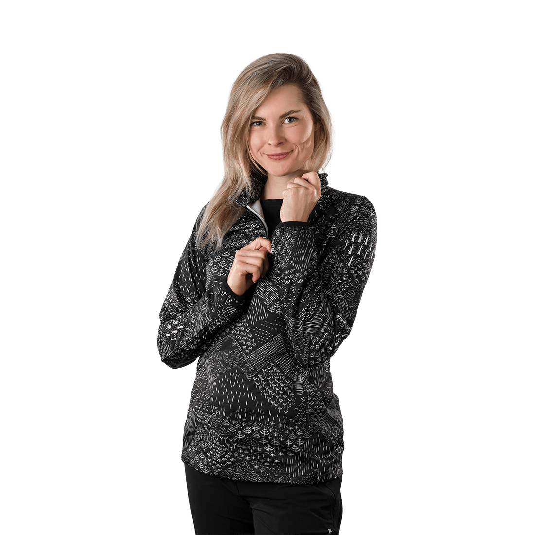 Women's technical ski active sweater JASLYN