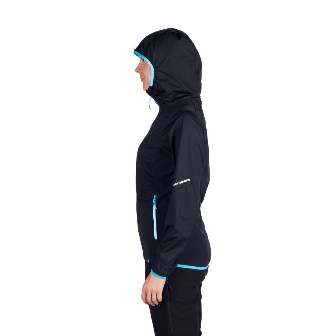  Women's trekking hybrid multisport lightweight jacket 2.5L KENDRA