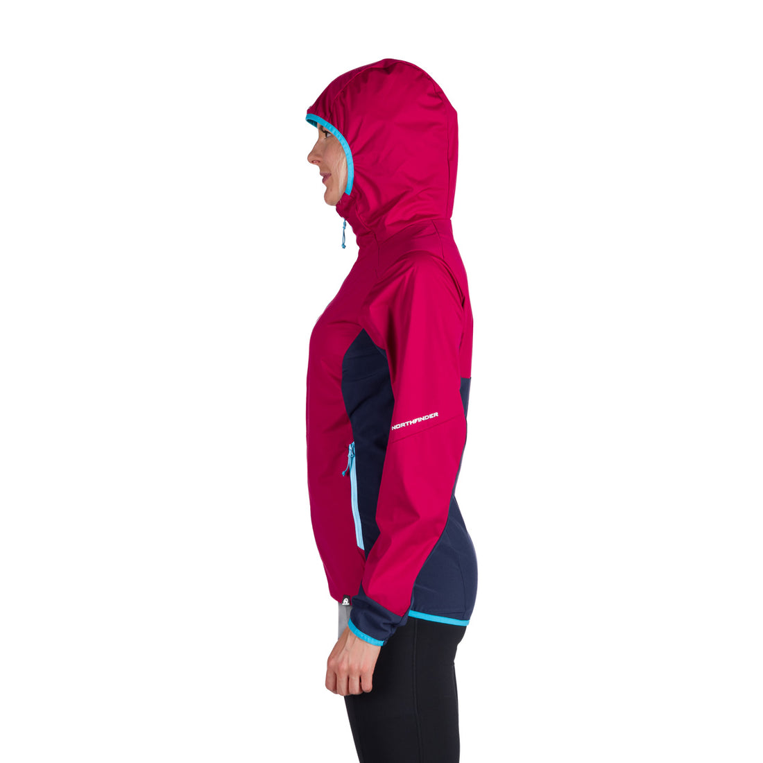  Women's trekking hybrid multisport lightweight jacket 2.5L KENDRA