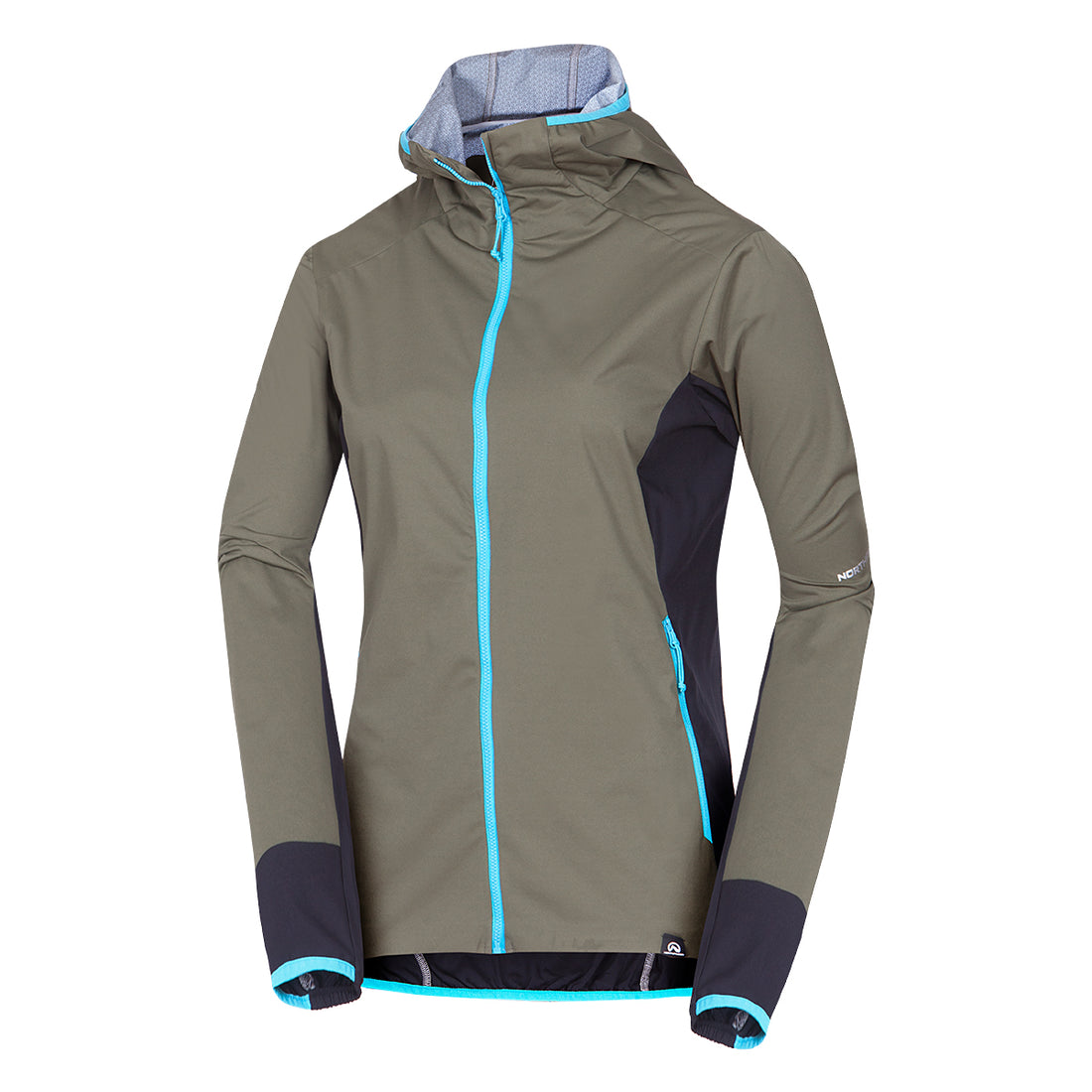  Women's trekking hybrid multisport lightweight jacket 2.5L KENDRA
