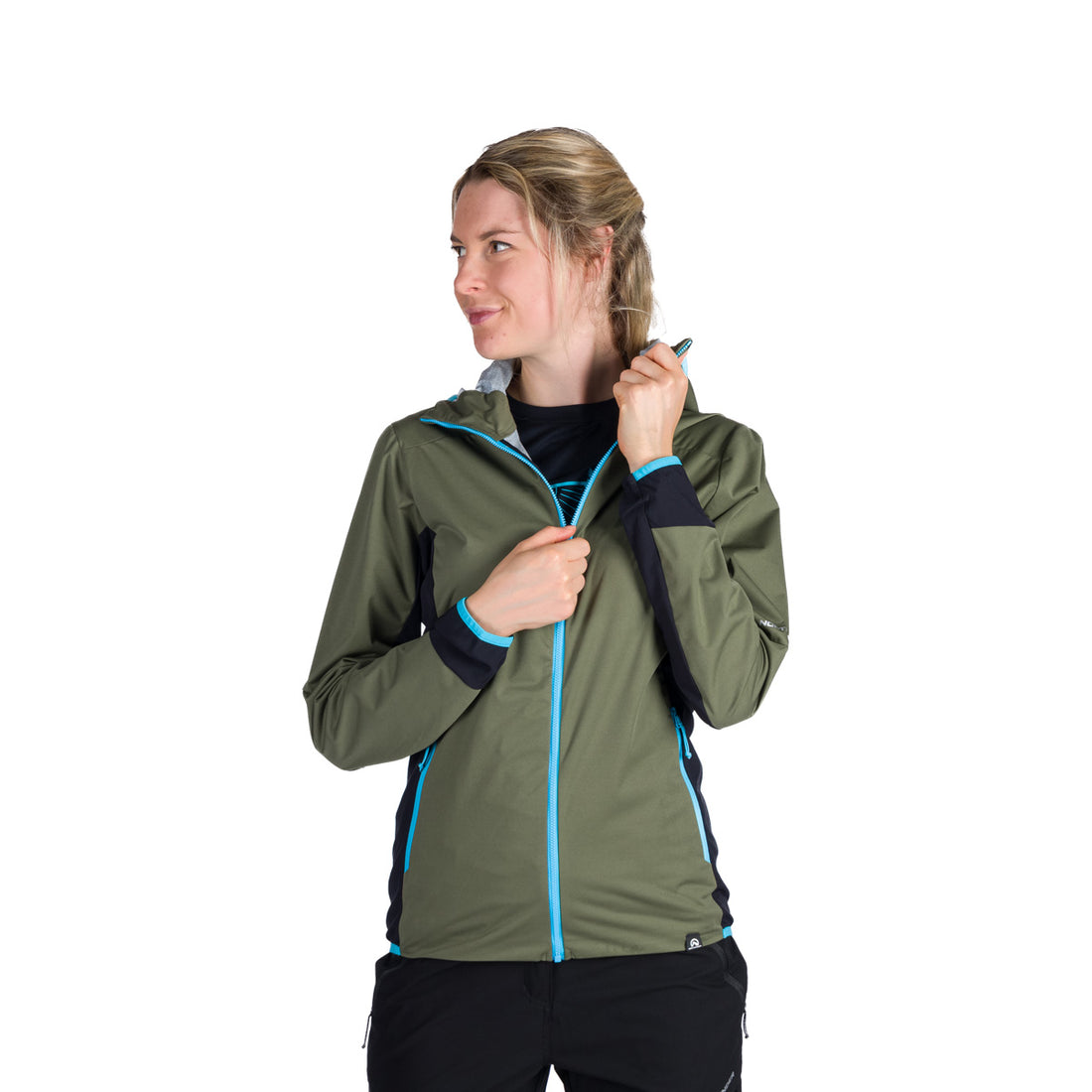  Women's trekking hybrid multisport lightweight jacket 2.5L KENDRA