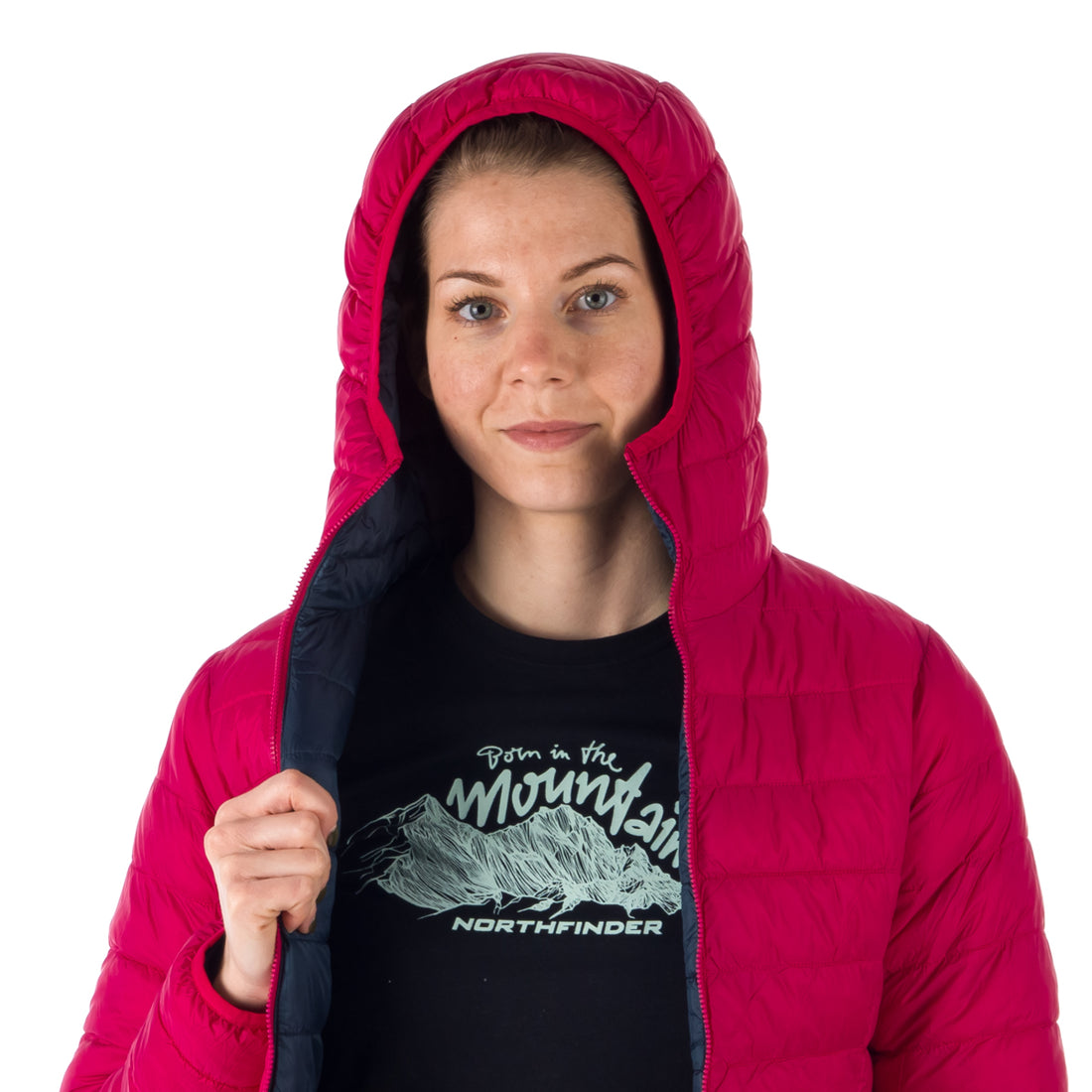 Women's warm reversible jacket ANNIE BU-6034OR