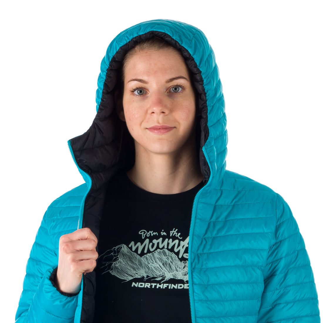 Women's warm reversible jacket ANNIE BU-6034OR